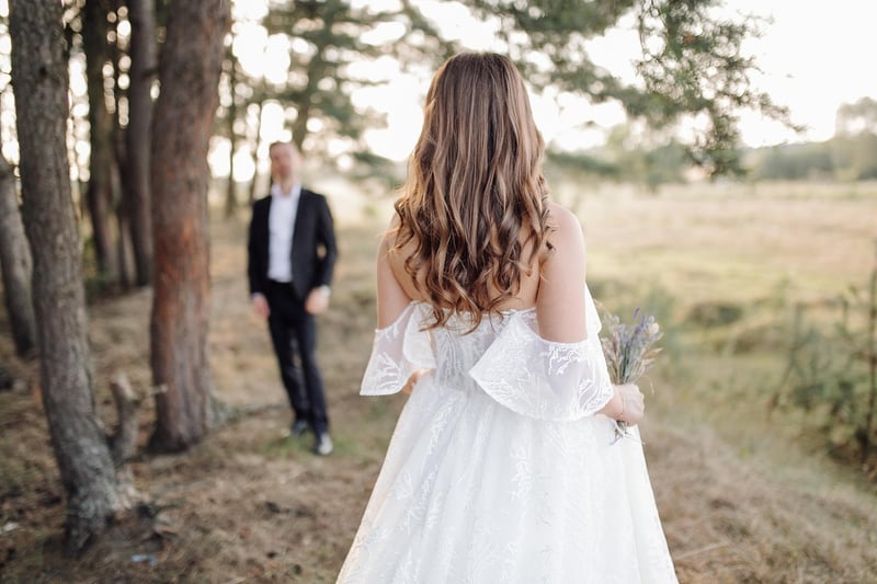 Bridal Couple in Forest